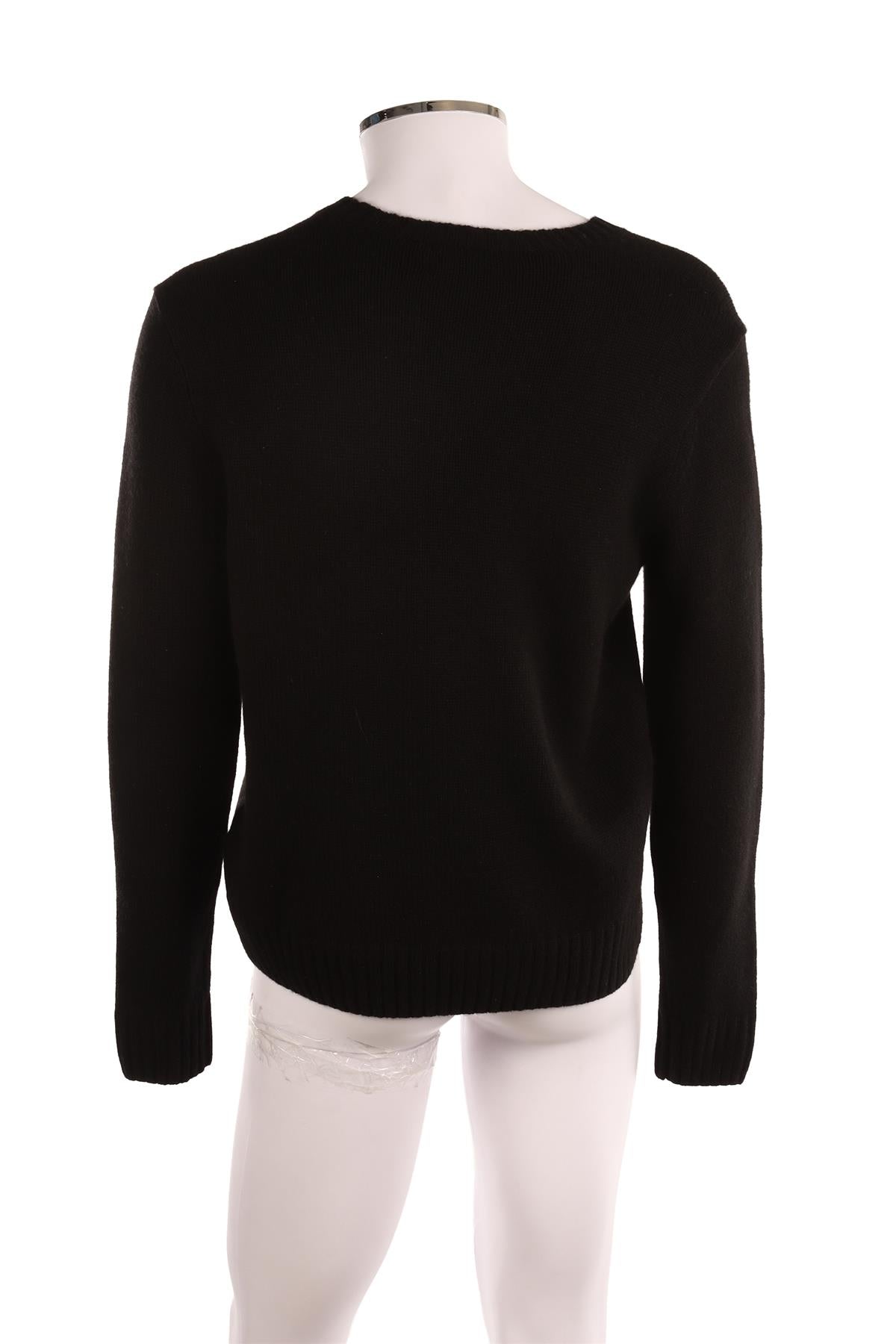 RALPH LAUREN PURPLE LABEL + RLX BLACK MEN'S CASHMERE SWEATER LARGE