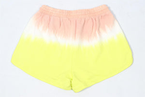 ATM COTTON YELLOW AND PINK TIE DYE SHORTS SMALL