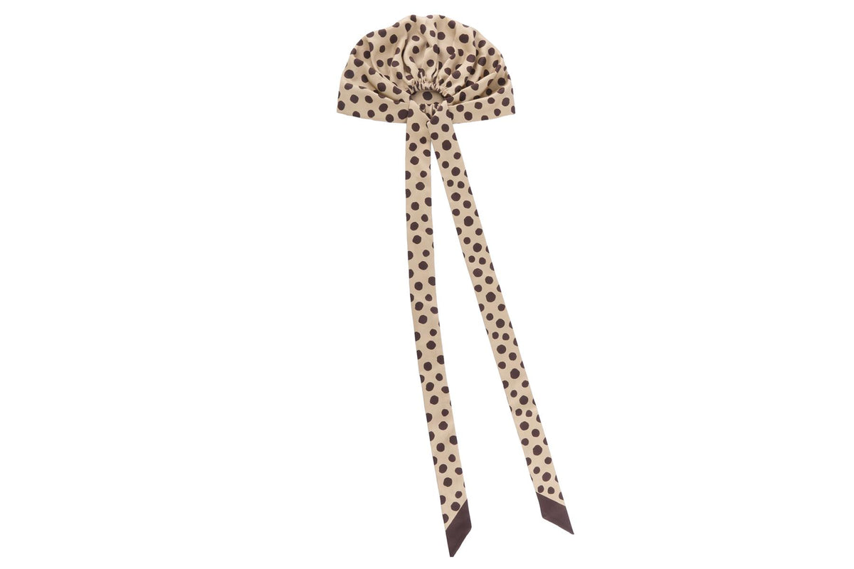 Brown Silk Head Wrap