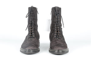 THE ROW BLACK FARA SATIN BOOTS EU 38.5 UK 5.5 US 8.5