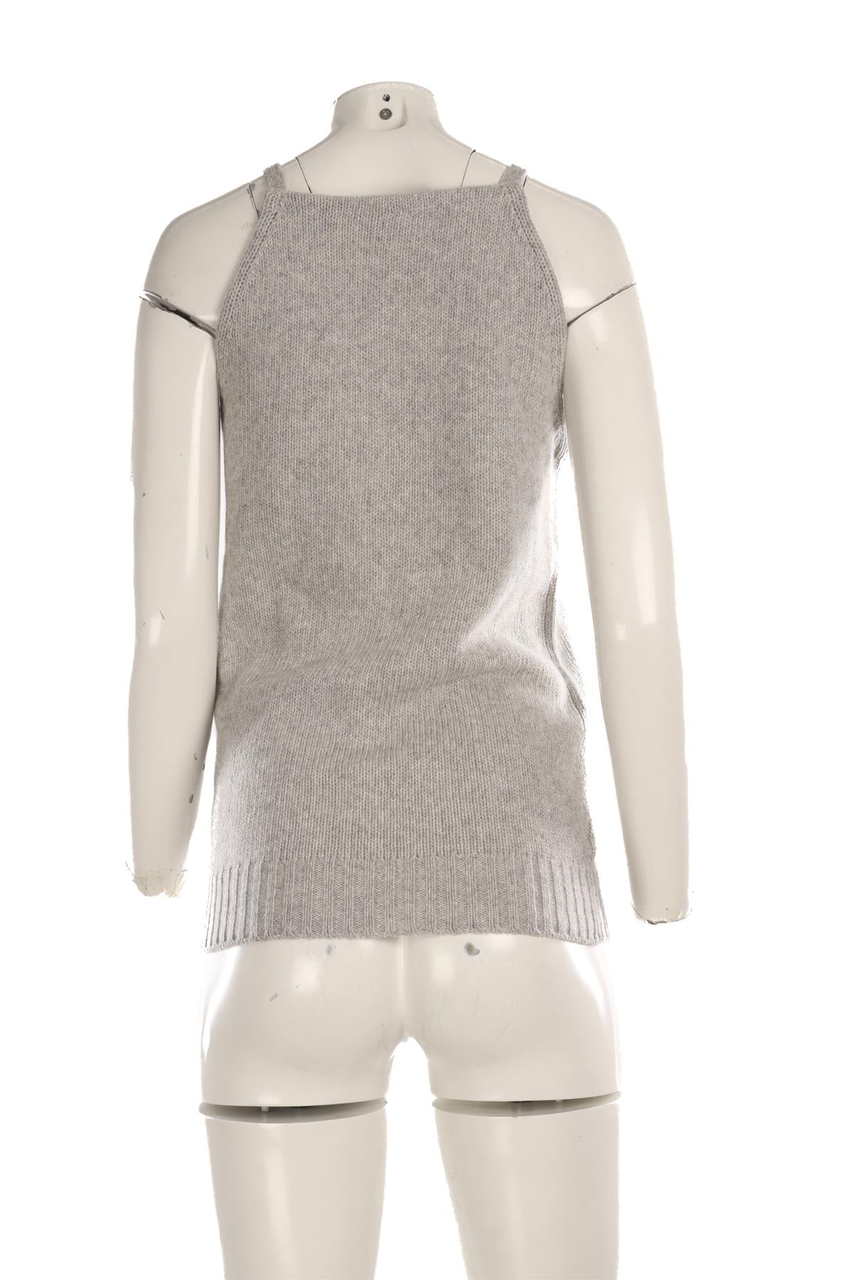 PRADA GREY WOOL TOP IT 42 UK 10