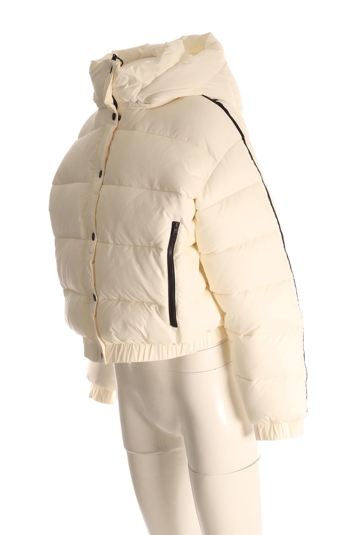 ALO YOGA WHITE PADDED SHELL JACKET MEDIUM