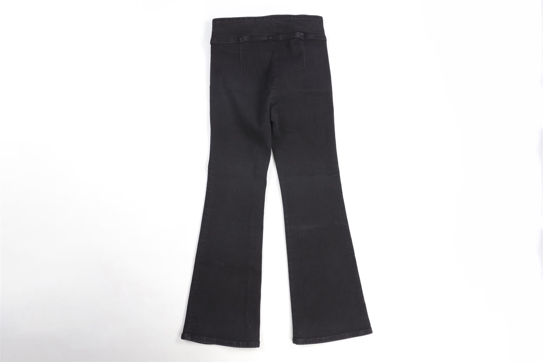 FRAME BLACK HIGH RISE FLARED JEANS UK 8-10
