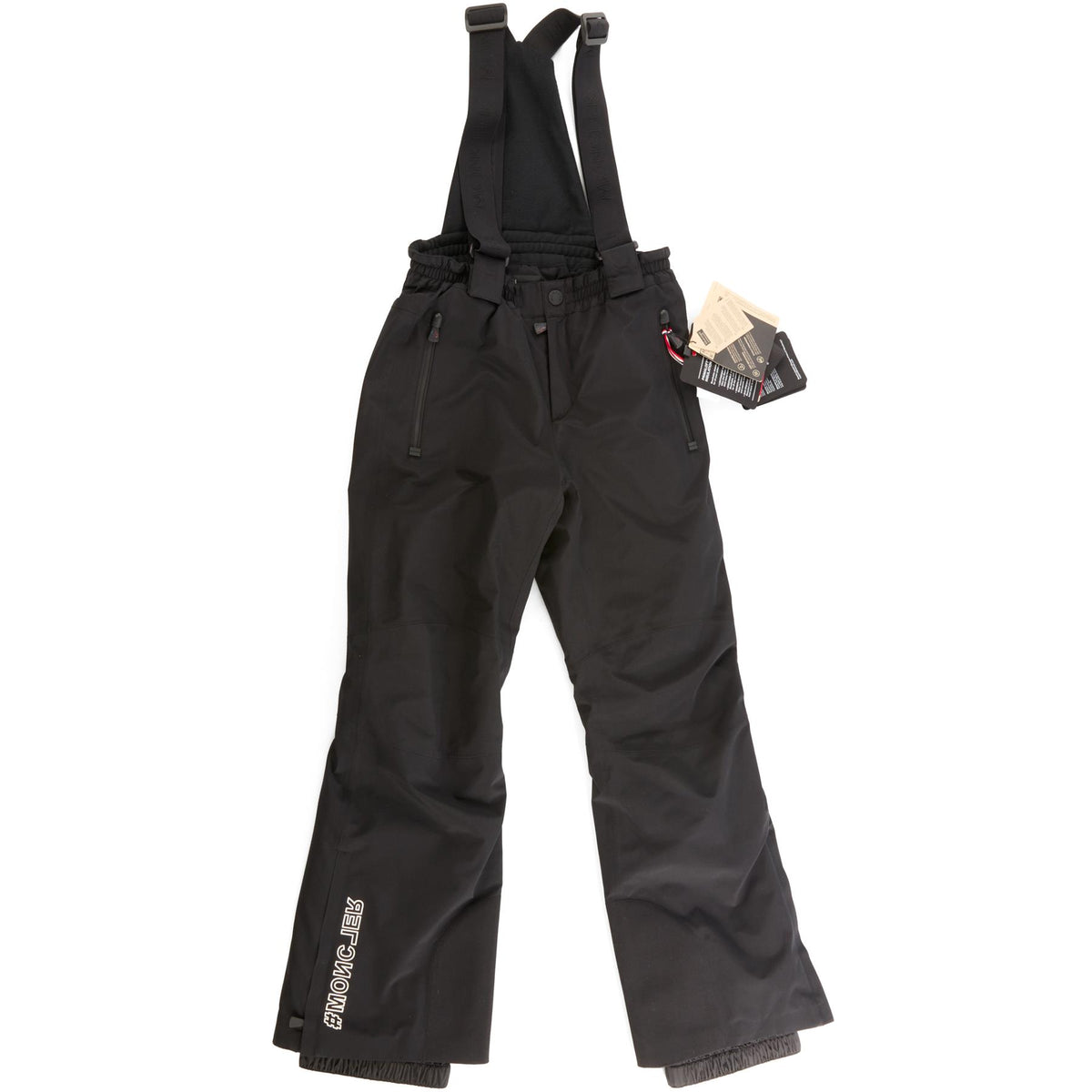 MONCLER BLACK KIDS GIRLS SALOPETTES 12 YEARS