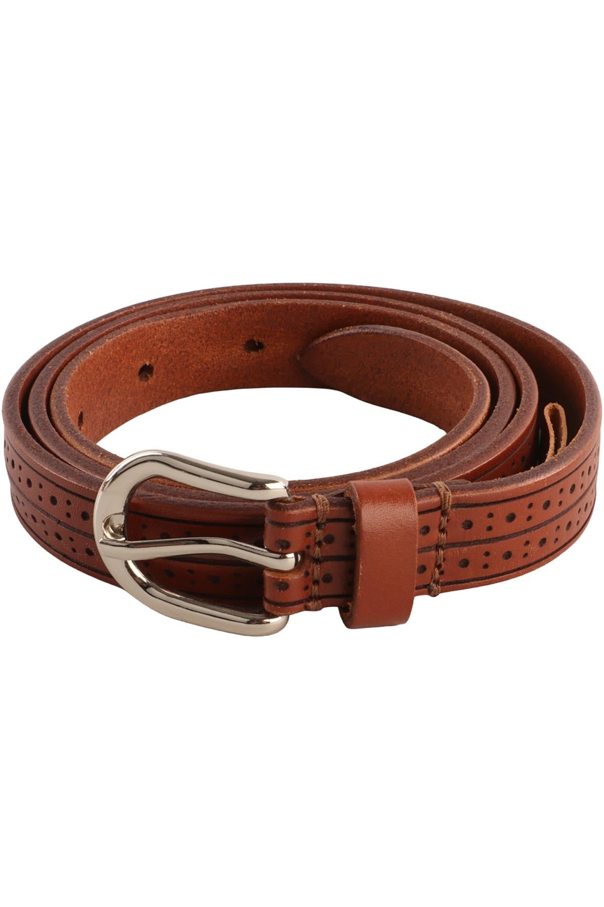 ISABEL MARANT BROWN LEATHER WAIST BELT MEDIUM