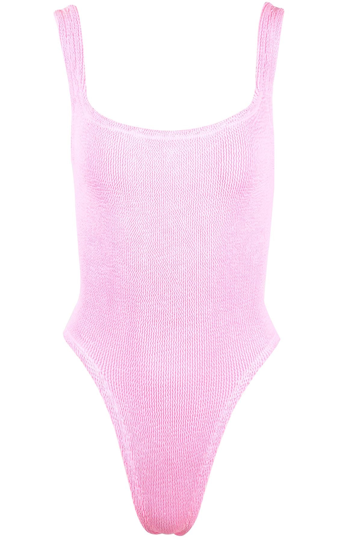 HUNZA G PINK SWIMSUIT ONE SIZE