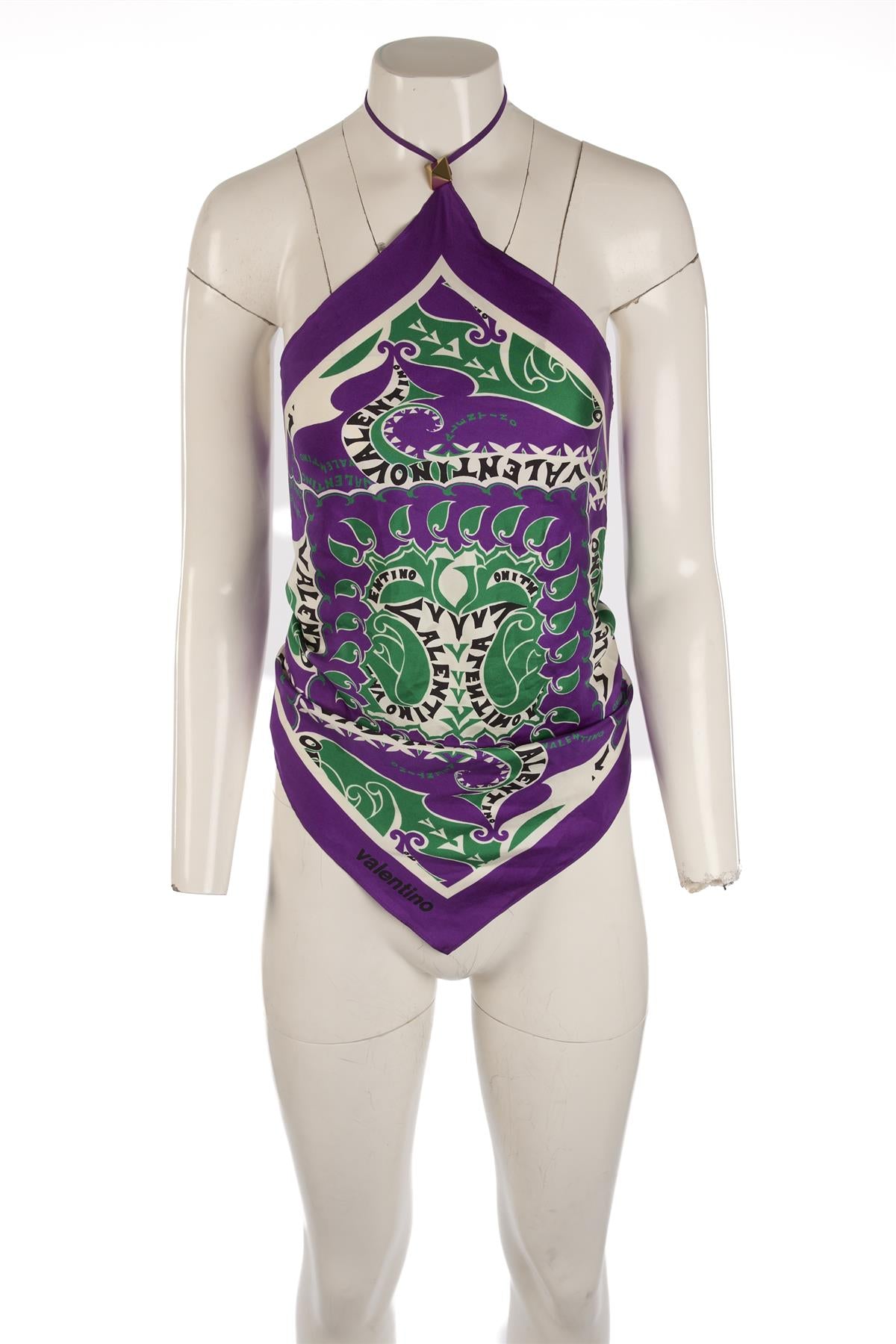 VALENTINO MULTI SILK TOP IT 40 UK 8