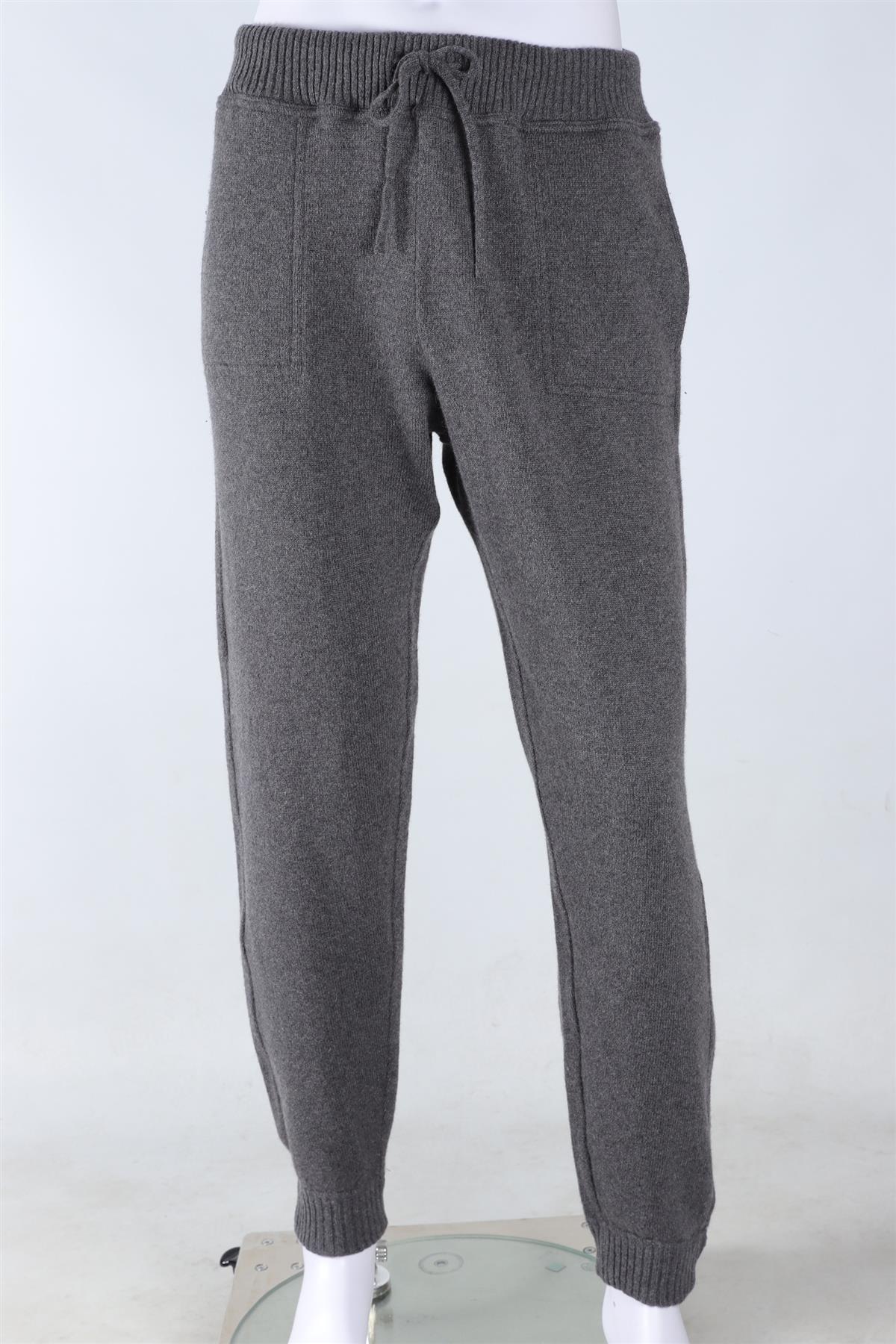 THOM SWEENEY GREY MEN'S CASHMERE TRACK PANTS XLARGE