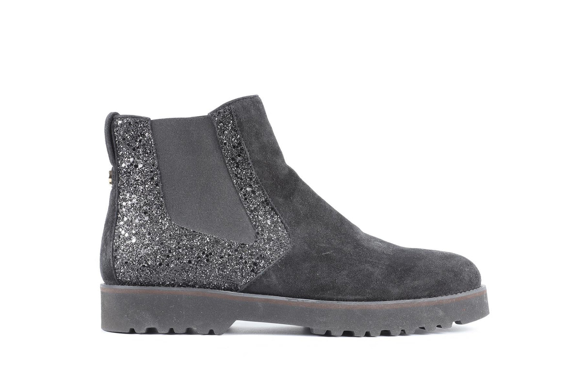 HOGAN BLACK SUEDE ANKLE BOOTS EU 38.5 UK 5.5 US 8.5