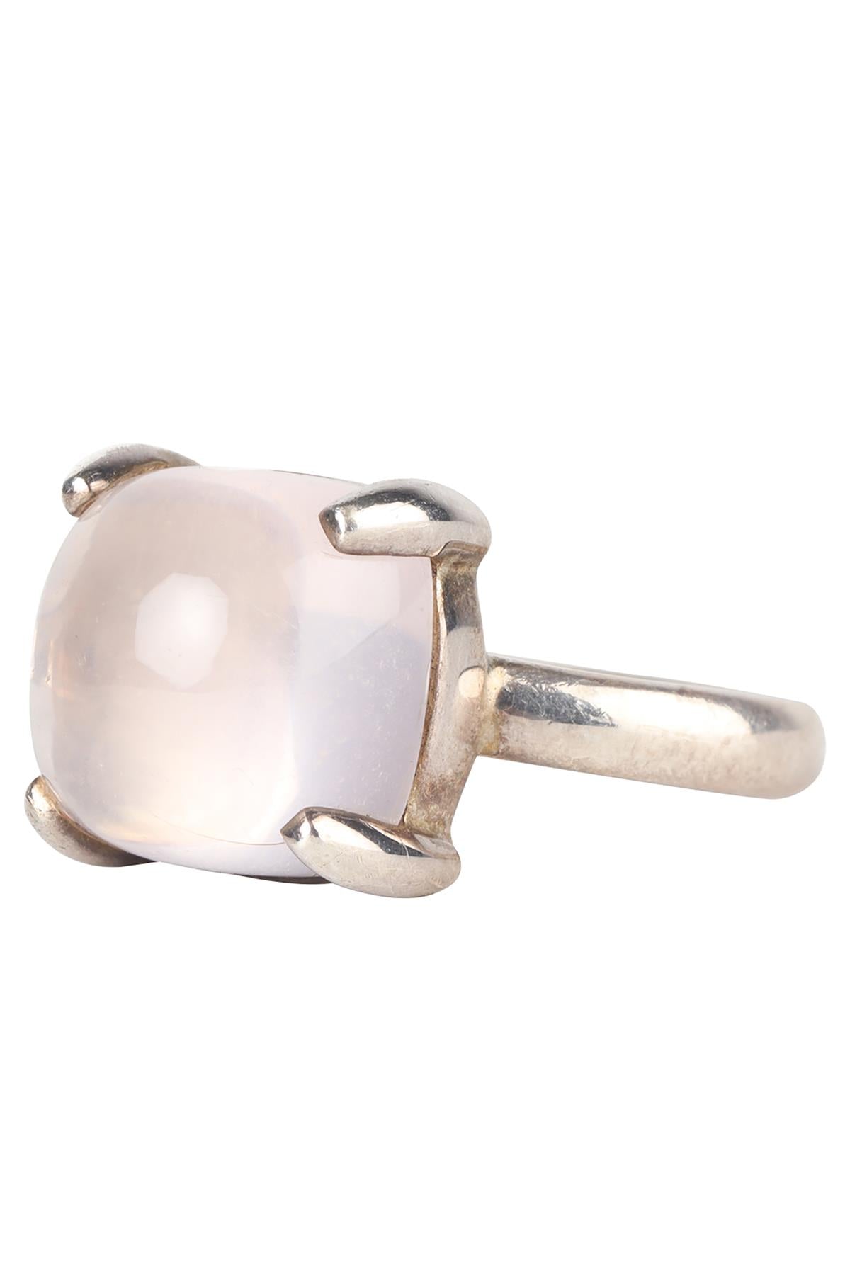 TIFFANY & CO + PALOMA PICASSO PINK SUGAR STACKS STERLING SILVER RING UK P