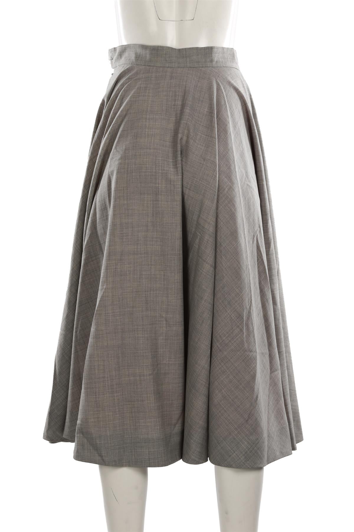 VIVIENNE WESTWOOD GREY WOOL MIDI SKIRT UK 10