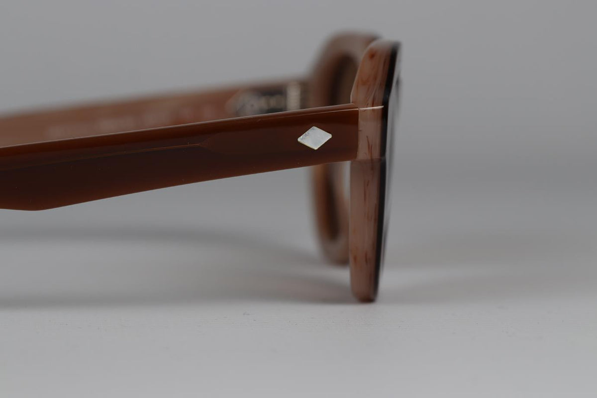 GIORGIO ARMANI ROUND FRAME ACETATE SUNGLASSES