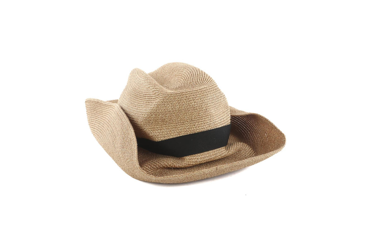 MATURE HA. TAN PAPER SUN HAT 59CM