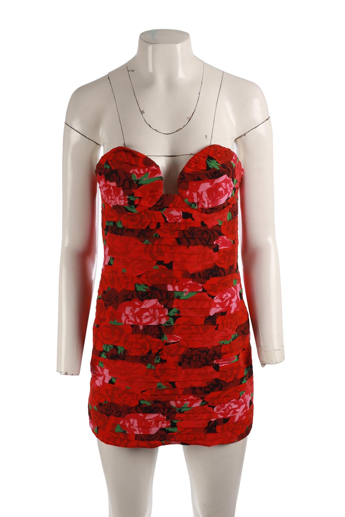 MAGDA BUTRYM MULTI SILK MINI DRESS FR 40 UK 12