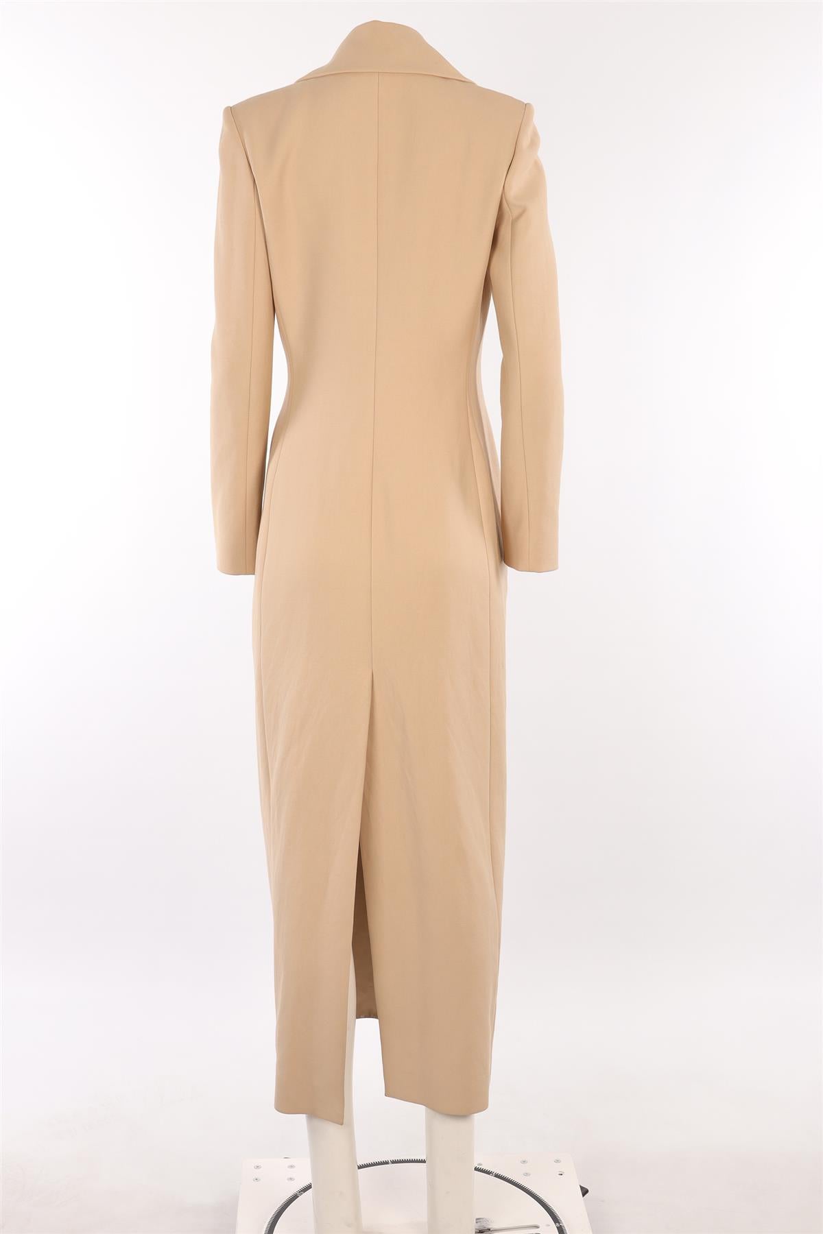 THE ROW BEIGE COTTON COAT US 8 UK 12