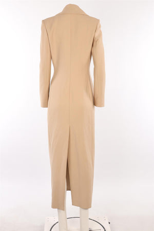 THE ROW BEIGE COTTON COAT US 8 UK 12