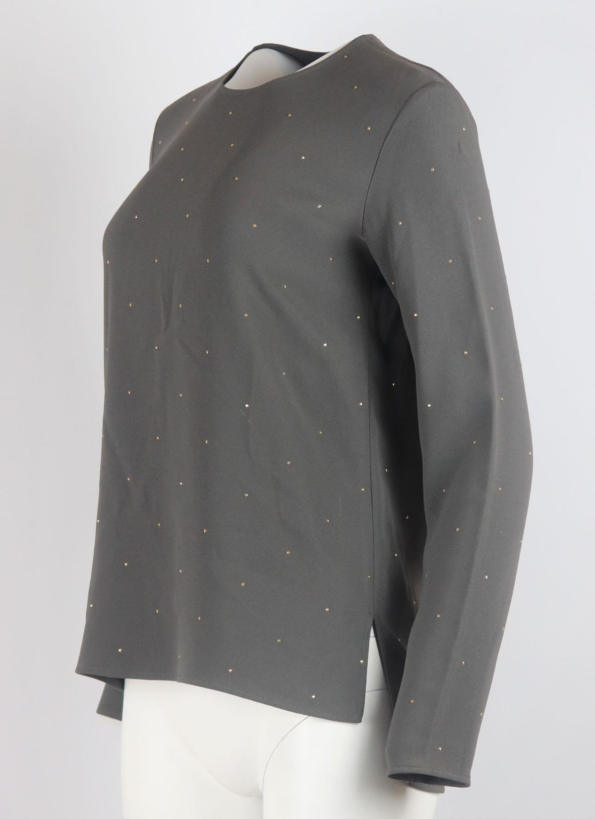 STELLA MCCARTNEY EMBELLISHED CREPE TOP IT 36 UK 4