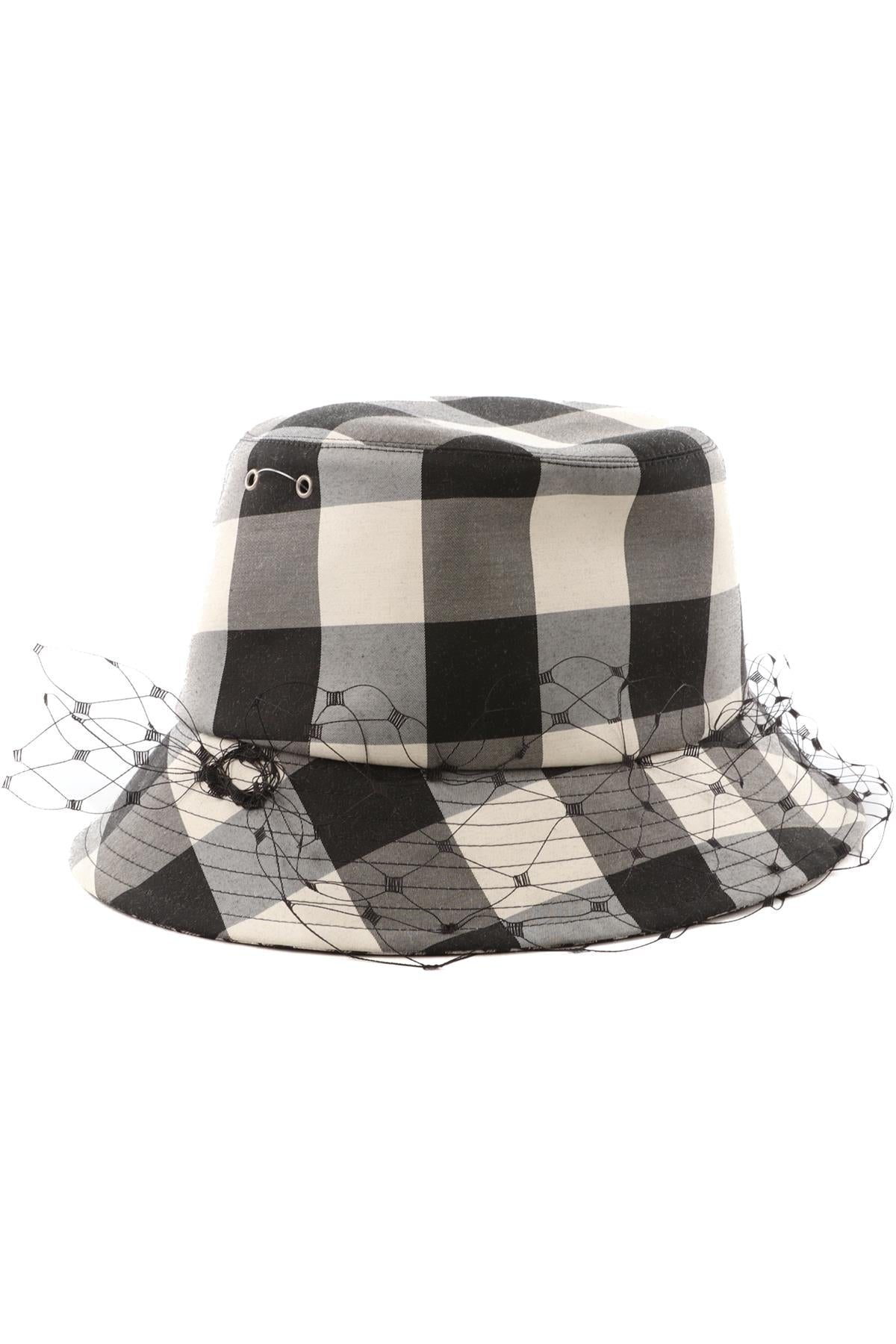 CHRISTIAN DIOR BLACK COTTON BUCKET HAT 57CM