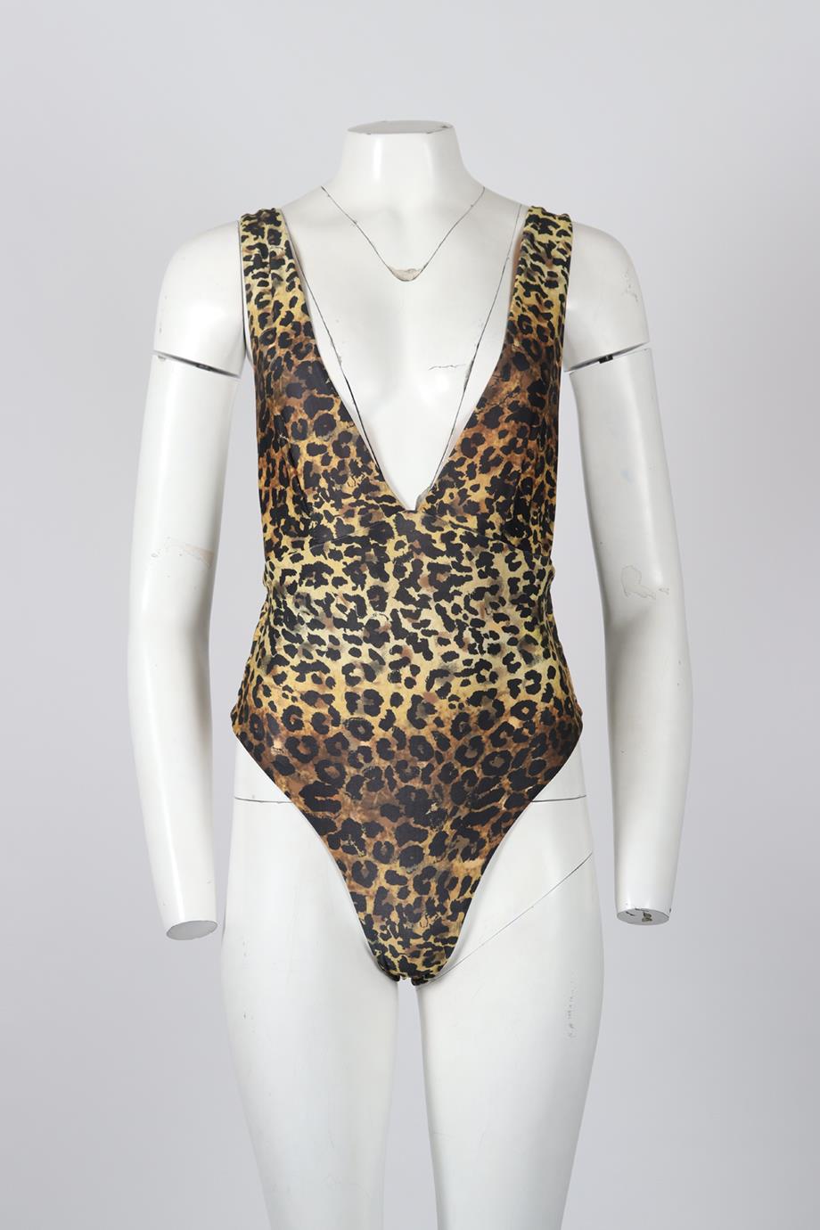 AGUA BENDITA LEOPARD PRINT SWIMSUIT MEDIUM