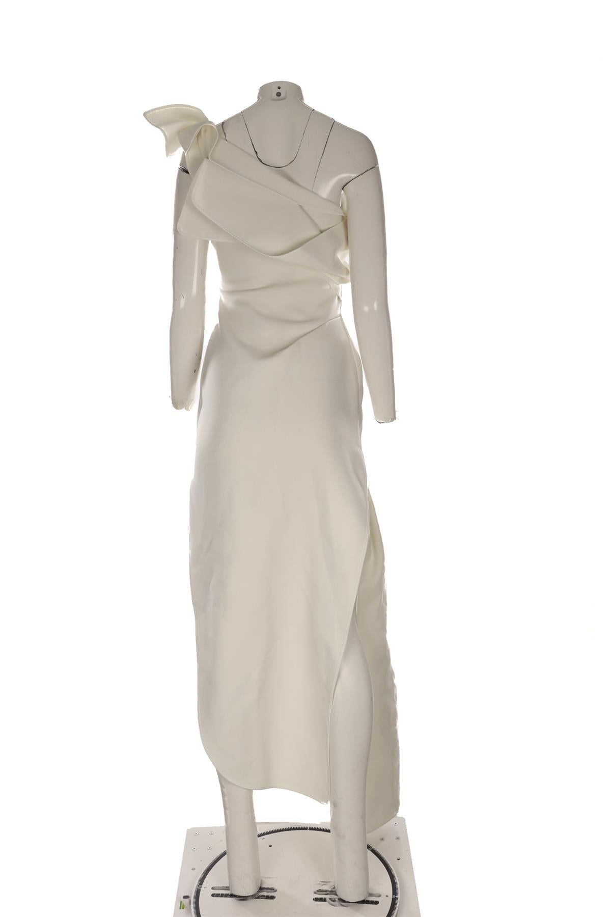 MATICEVSKI WHITE CREPE MAXI DRESS AU 10 UK 10
