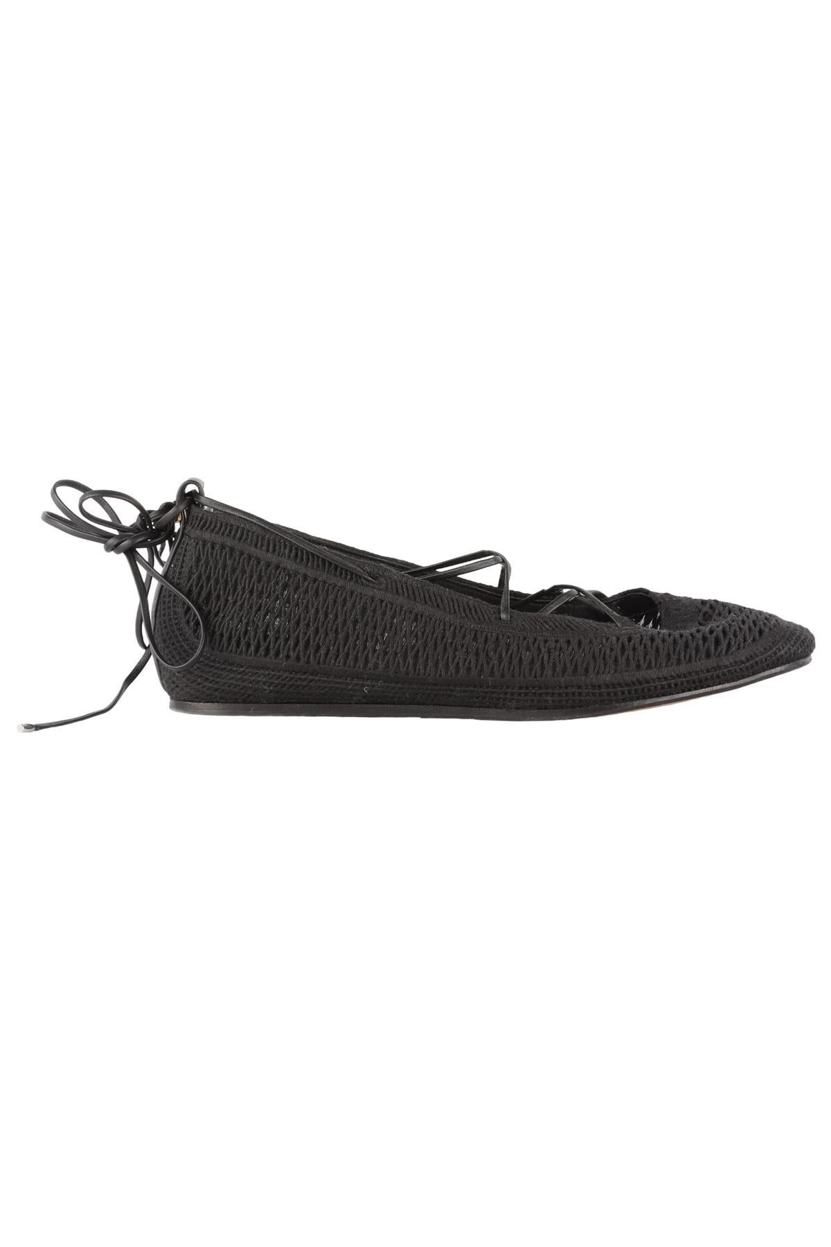 ISABEL MARANT BLACK FABRIC BALLET FLATS EU 41 UK 8 US 11
