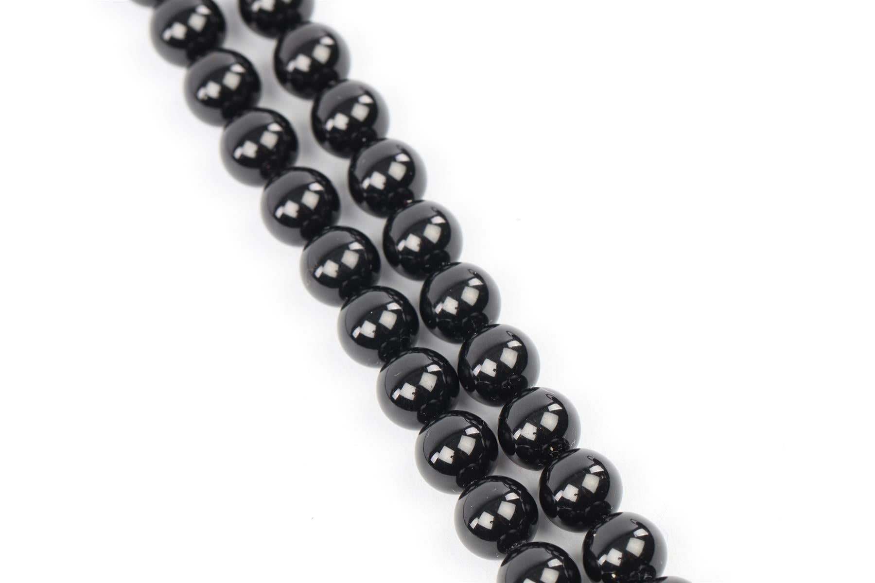 CHANEL BLACK 2016 CC PEARL NECKLACE