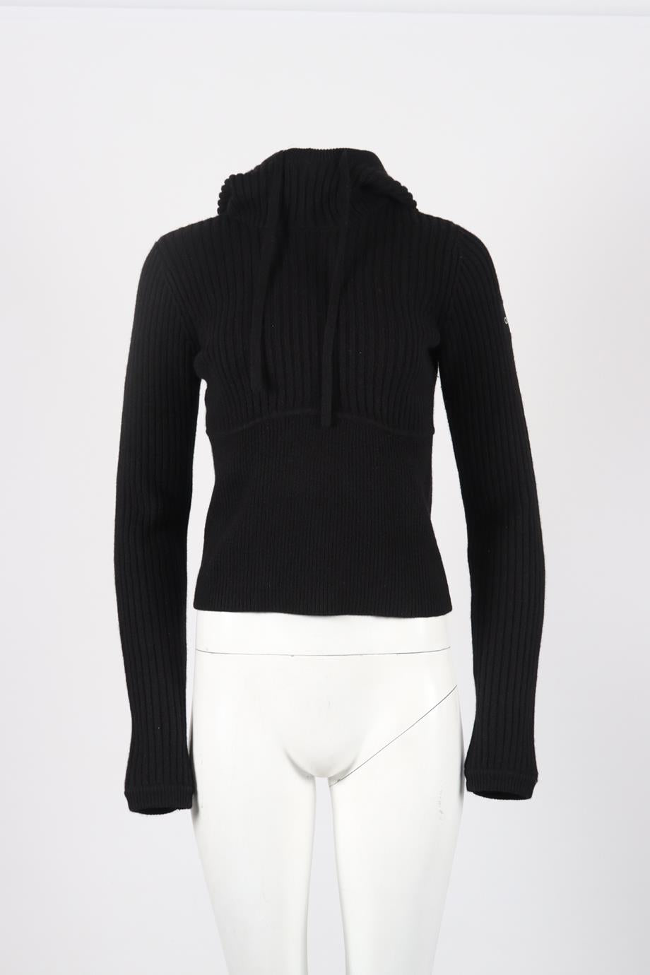ALO YOGA RIBBED KNIT HOODIE SMALL