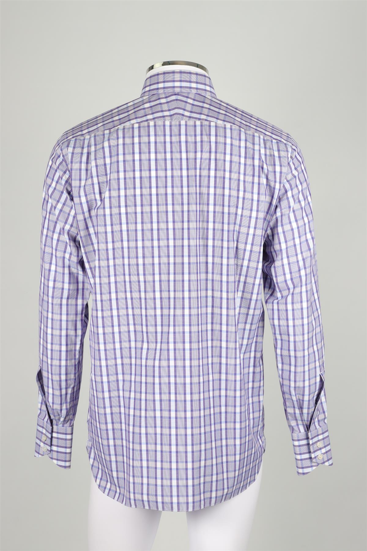 TOM FORD PURPLE MEN'S COTTON SHIRT EU 40 UK 40