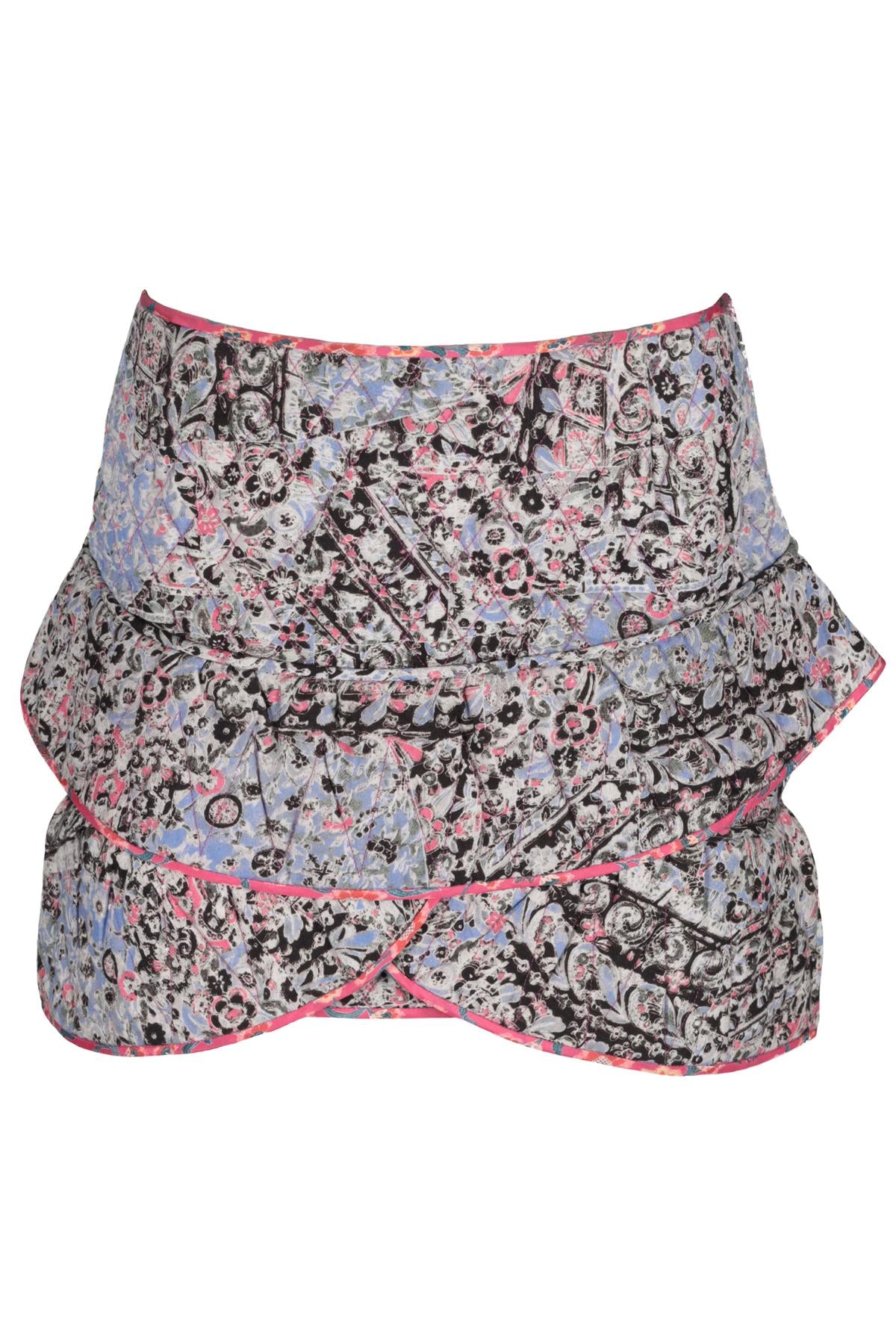 ISABEL MARANT MULTI COTTON MINI SKIRT FR 38 UK 10
