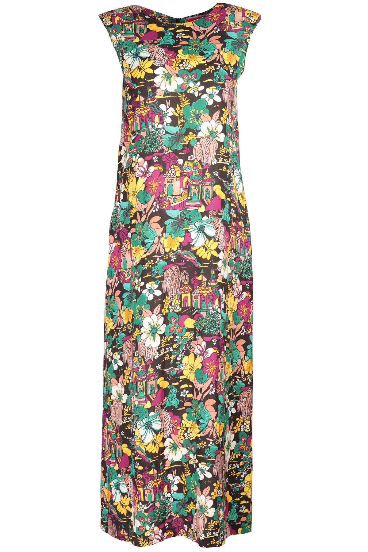LA DOUBLEJ MULTI CREPE MAXI DRESS MEDIUM