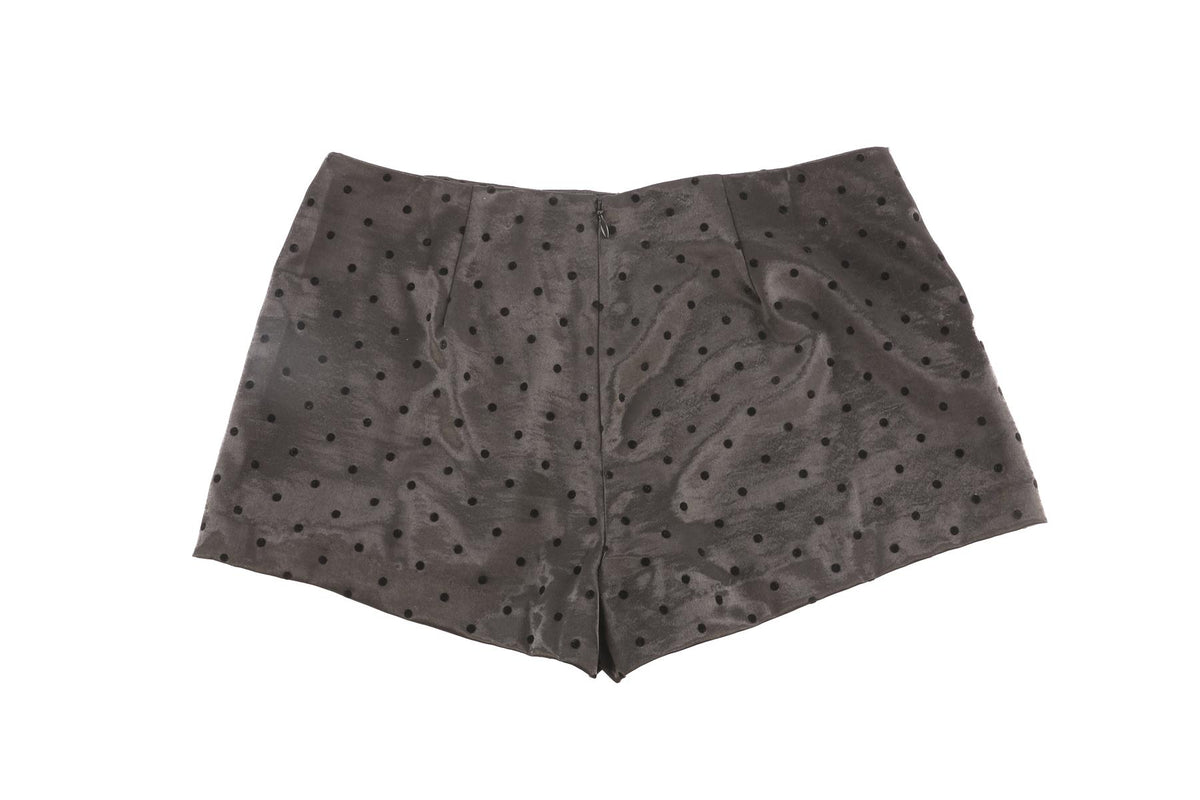 REFORMATION BLACK SATIN SHORTS US 2 UK 6