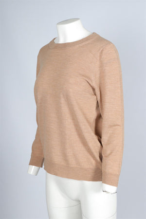 J. CREW TAN WOOL SWEATER LARGE