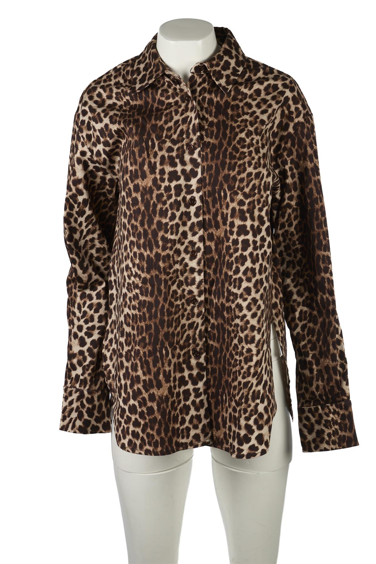 THE FRANKIE SHOP BROWN SHIRT SMALL