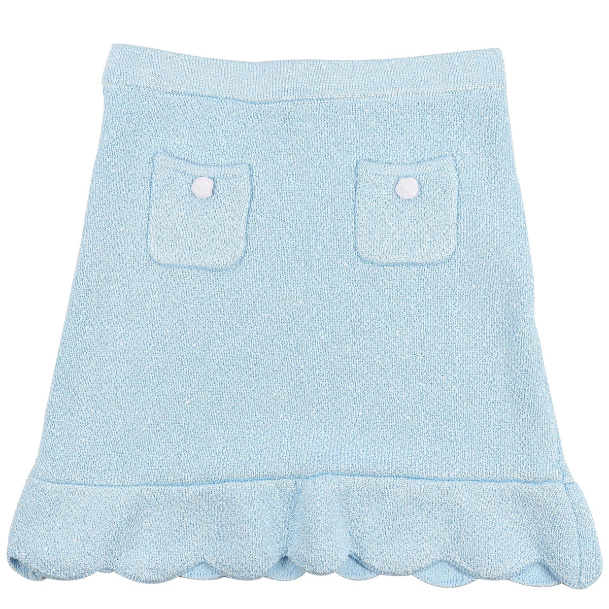 SELF-PORTRAIT BLUE KIDS GIRLS KNIT SKIRT 10-12 YEARS
