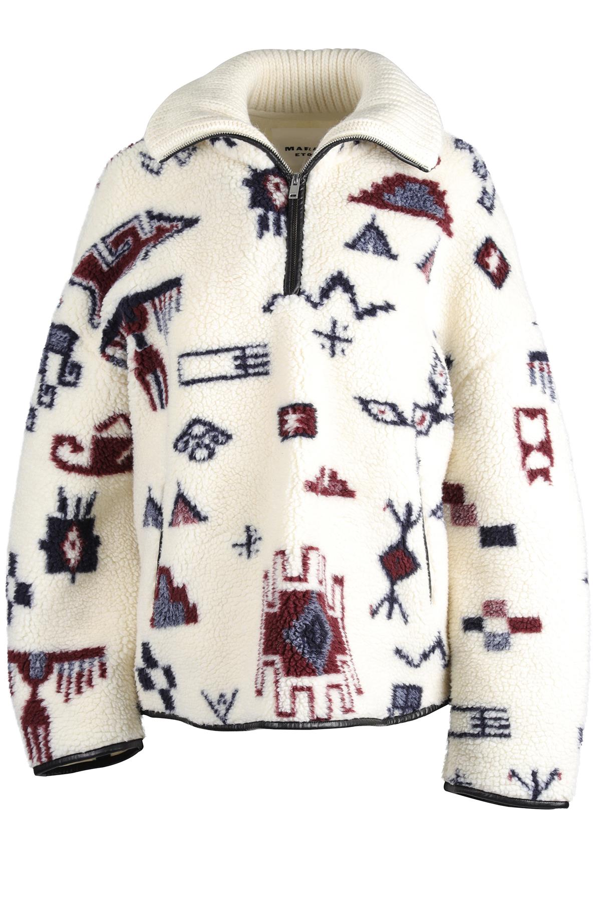 ISABEL MARANT ÉTOILE CREAM WOOL SWEATSHIRT FR 38 UK 10