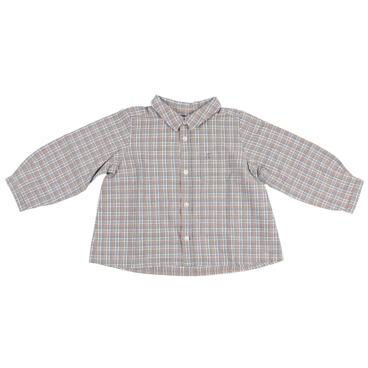 BONPOINT BEIGE BABY BOYS SHIRT 18 MONTHS