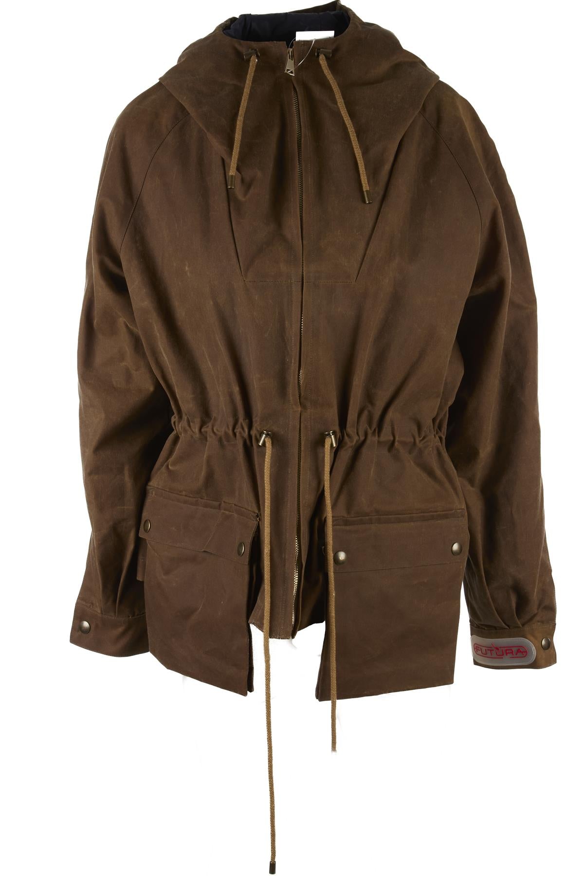 FUTURA BROWN WAXED JACKET XSMALL