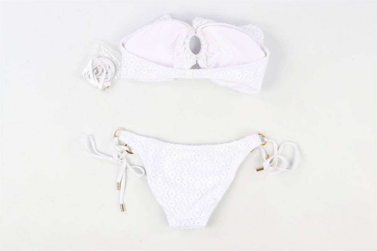 MELISSA ODABASH WHITE BIKINI UK 10