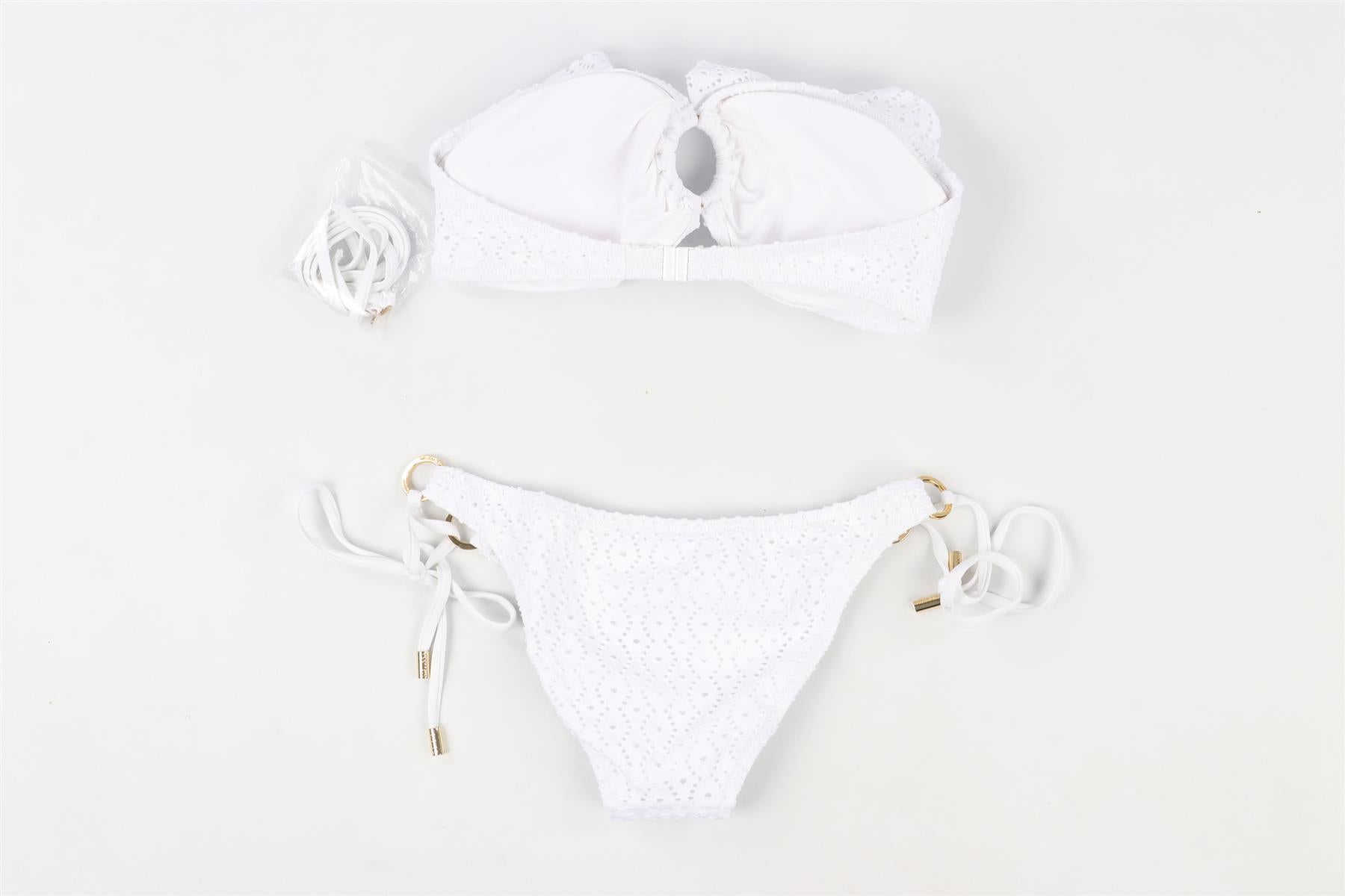 MELISSA ODABASH WHITE BIKINI UK 10