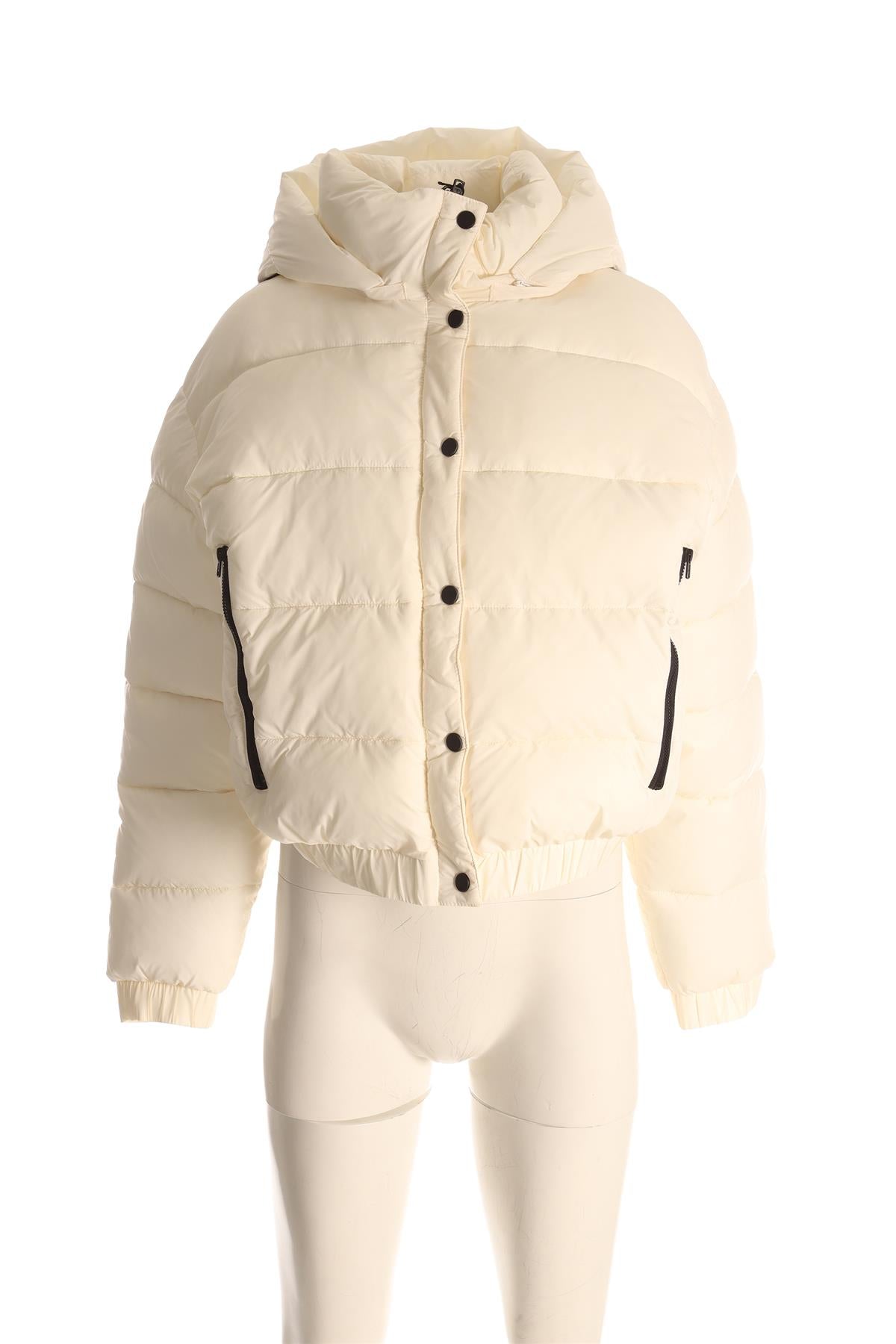 ALO YOGA WHITE PADDED SHELL JACKET MEDIUM