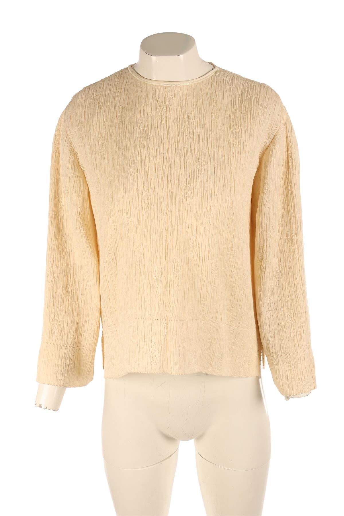 CELINE CREAM SILK TOP FR 38 UK 10