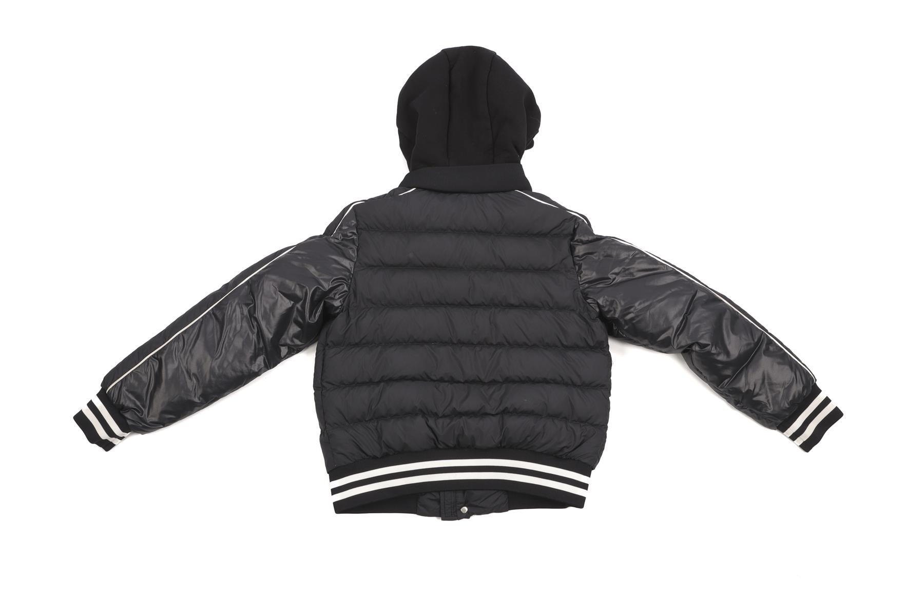 MONCLER BLACK KIDS BOYS JACKET 12 YEARS