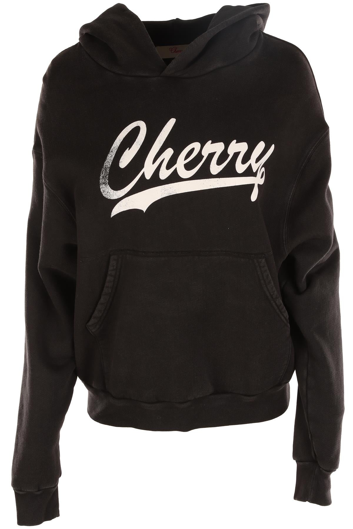 CHERRY LOS ANGELES GREY COTTON HOODIE SMALL