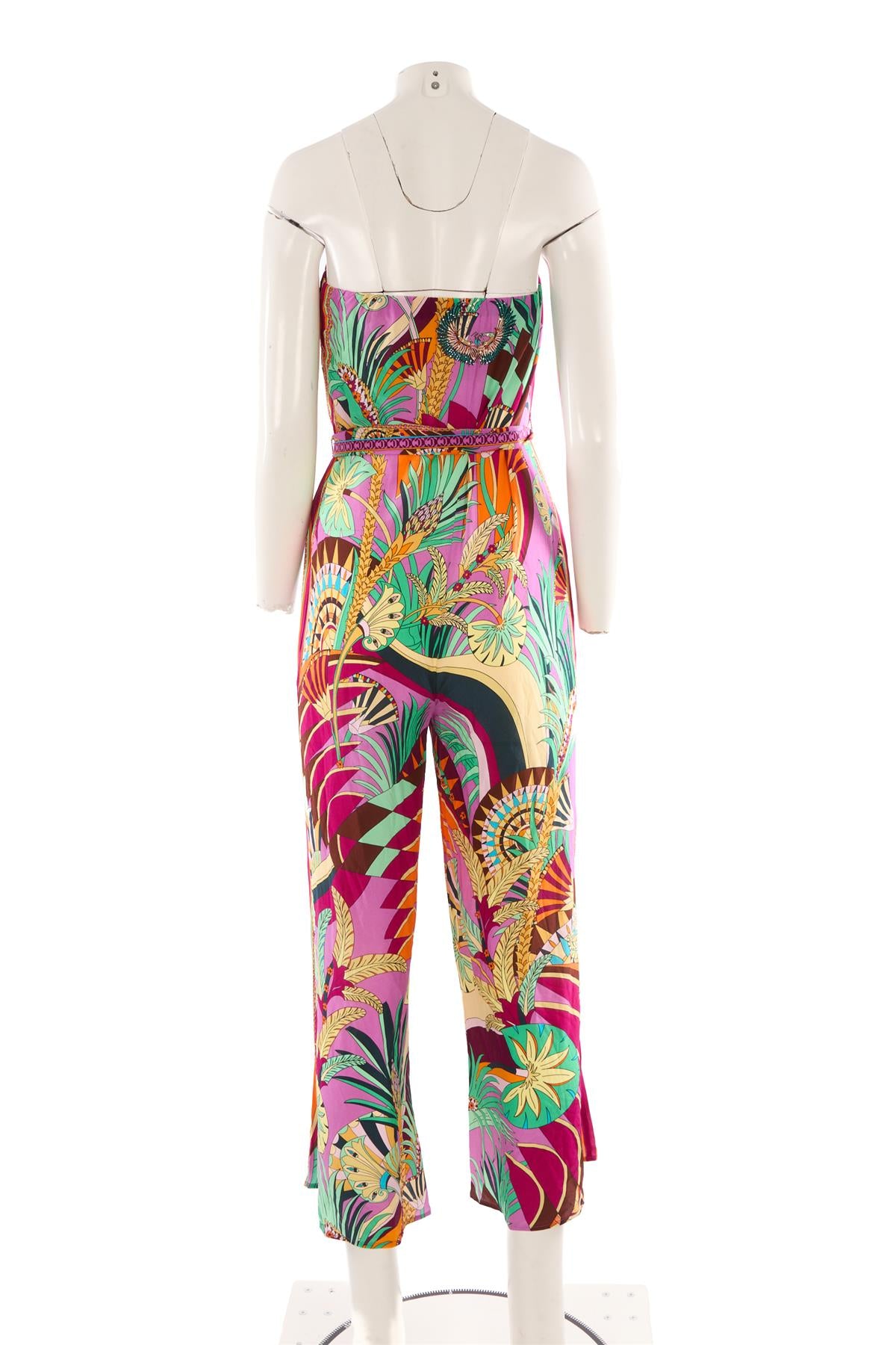 CAMILLA MULTI SILK JUMPSUIT SMALL