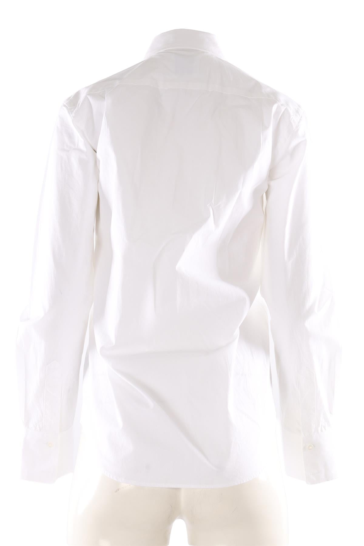 WITH NOTHING UNDERNEATH WHITE COTTON SHIRT UK 6