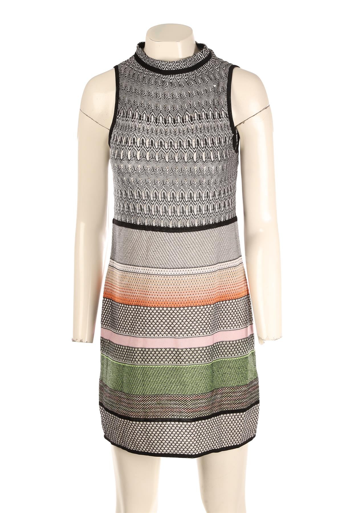 MISSONI MULTI KNIT MIDI DRESS IT 38 UK 6