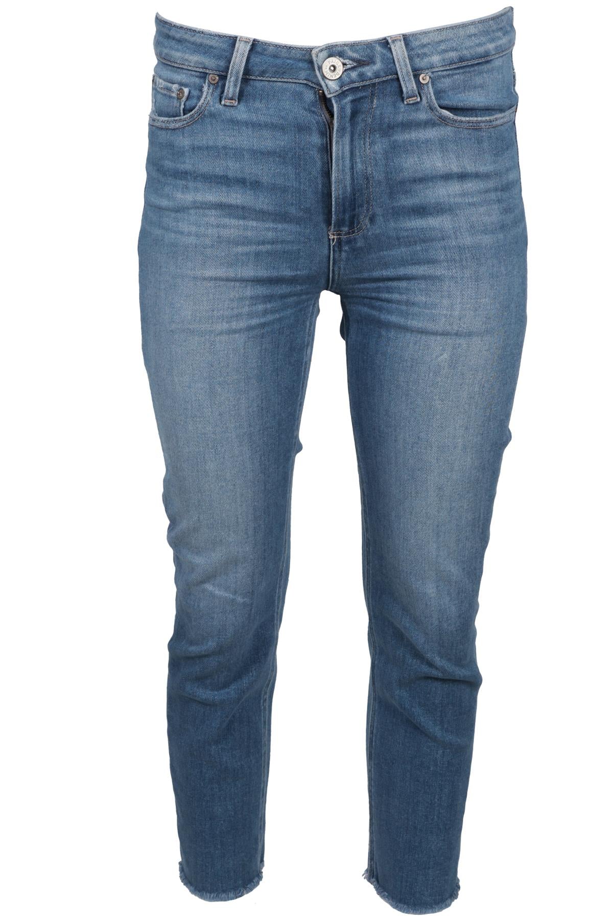 PAIGE BLUE HIGH RISE STRAIGHT LEG JEANS W27 UK 8-10