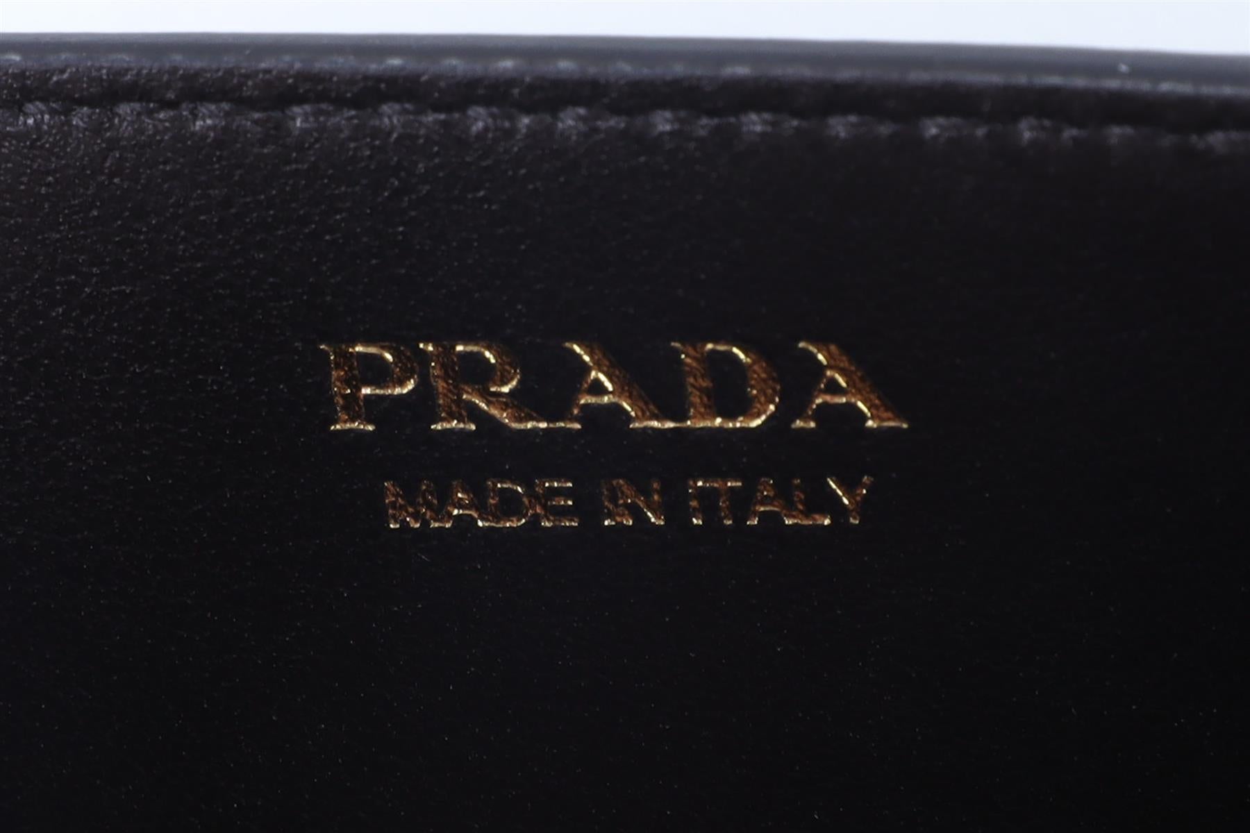 PRADA GREY PYTHON SHOULDER BAG