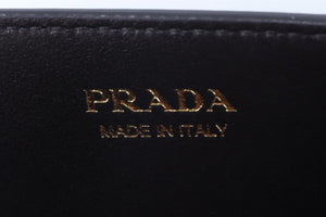 PRADA GREY PYTHON SHOULDER BAG