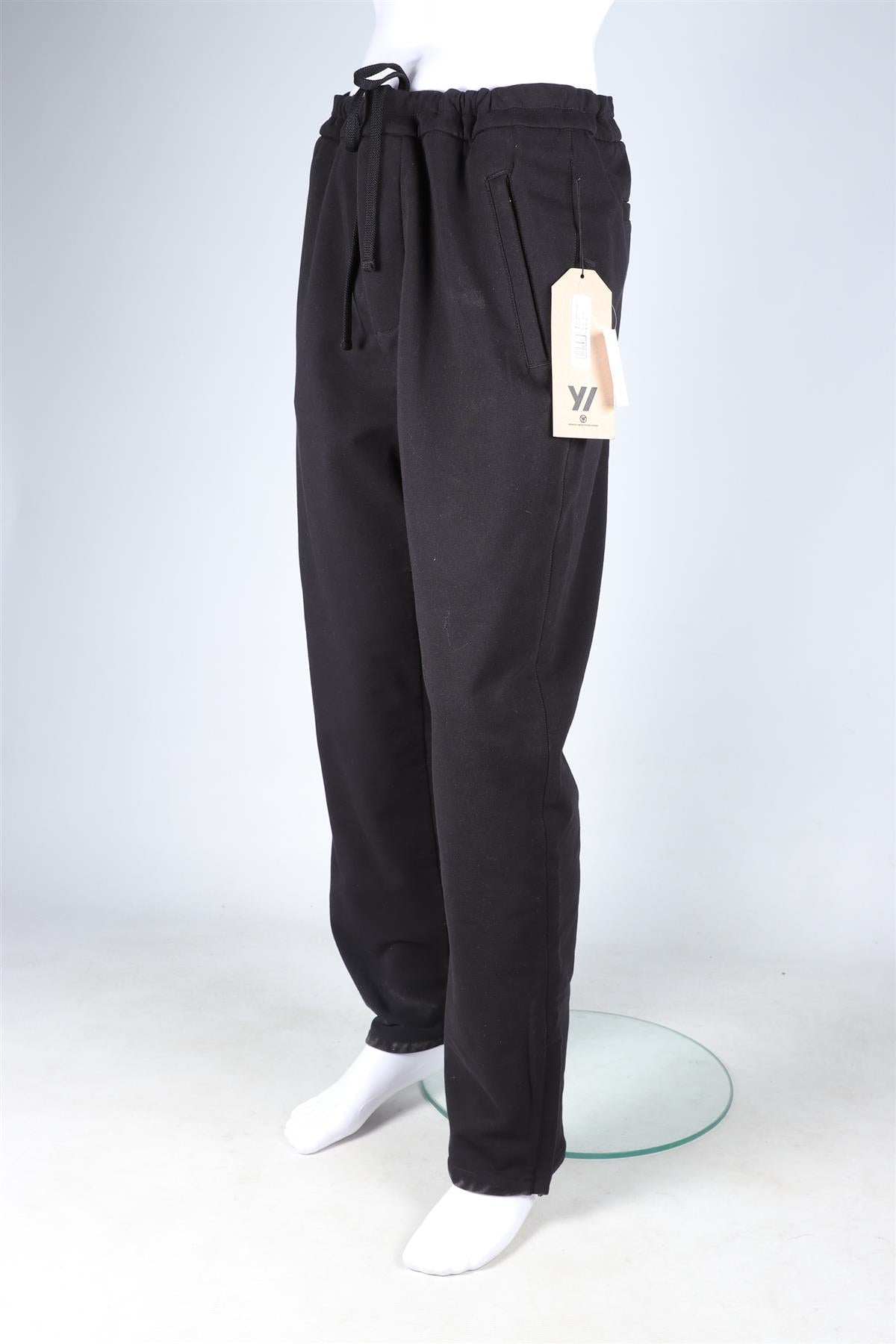 JAMES PERSE BLACK COTTON TRACK PANTS UK/US 38